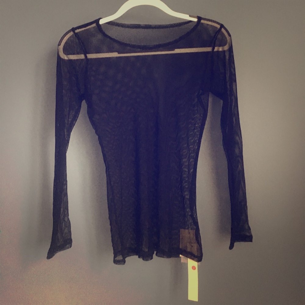 Fish net black top